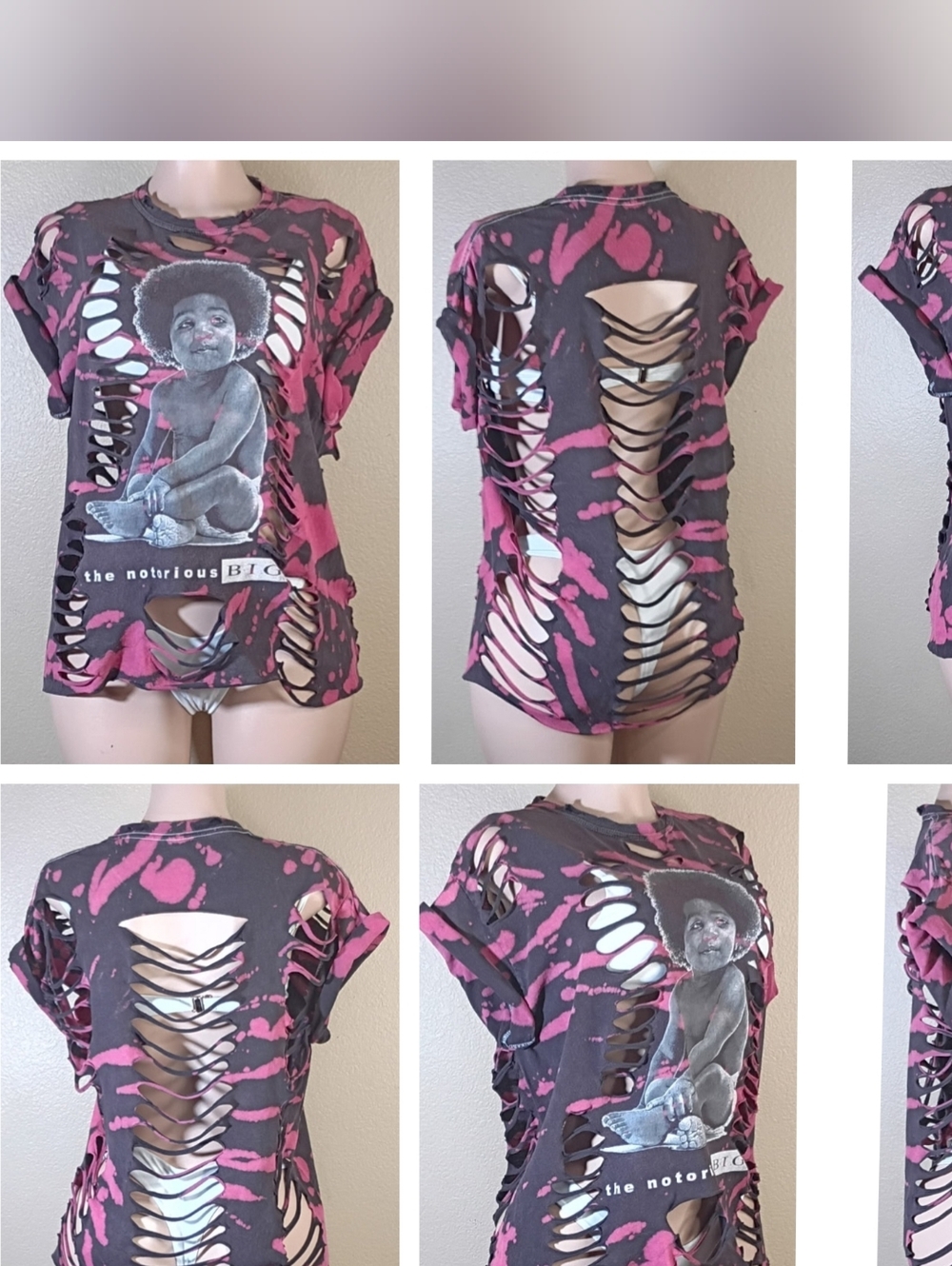 Vintage Custom DIstressed Notorious B.I.G  Tee